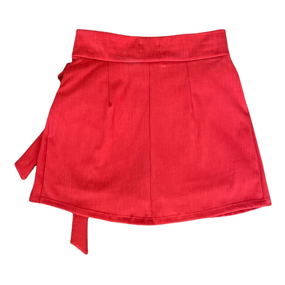 Falda short roja new arrivals